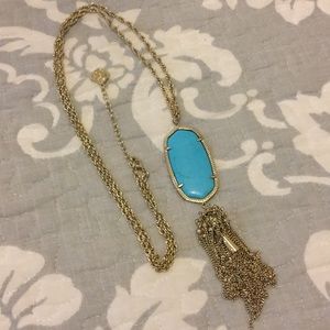 Kendra Scott Tassel Necklace in Turquoise